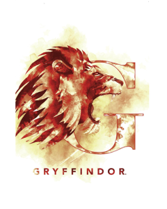 The Wizarding World: Harry Potter - Gryffindor Illustrated House Logo