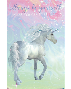 Unicorn On Pastels