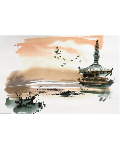 China Landscape with Pagoda