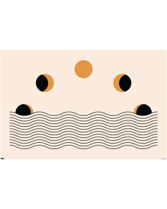 Abstract Moon Phases