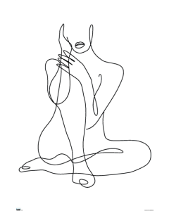 Woman - Continuous Line Drawing