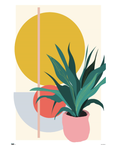 Abstract Potted Plant