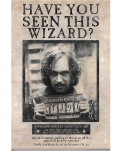 The Wizarding World: Harry Potter - Sirius Black Wanted Poster