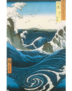 Utagawa Hiroshige - Naruto Whirlpool, Awa Province