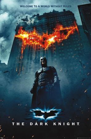 DC Comics Movie The Dark Knight - Batman Logo on Fire One Sheet