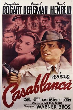 Warner Brothers Poster for the Film 'Casablanca', 1942