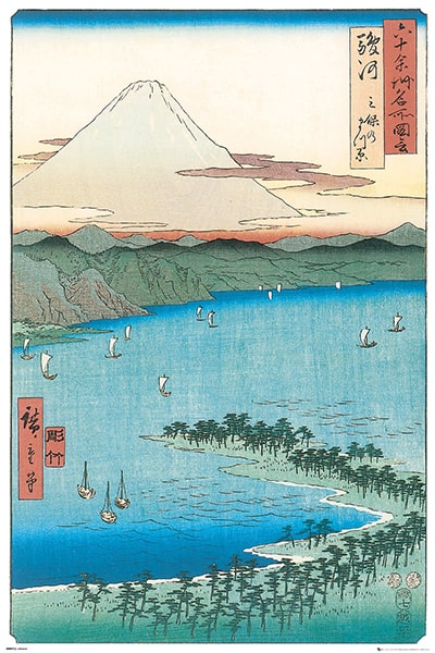 HIROSHIGE - THE PINE BEACH AT MIHO