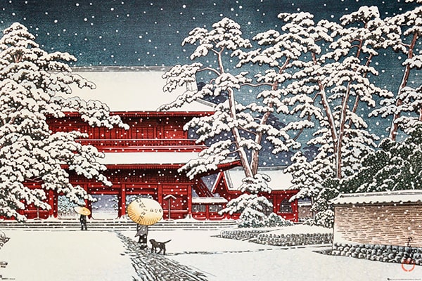 KAWASE - ZOJOJI TEMPLE IN THE SNOW