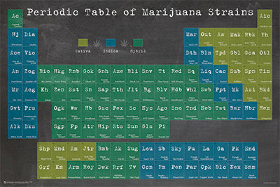 PERIODIC TABLE OF MARIJUANA STRAINS