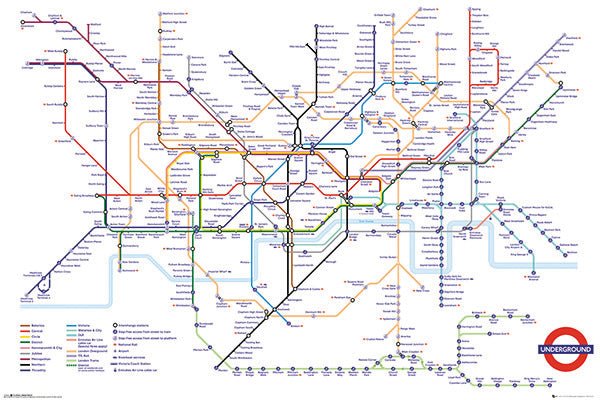 TRANSPORT FOR LONDON UNDERGROUND MAP